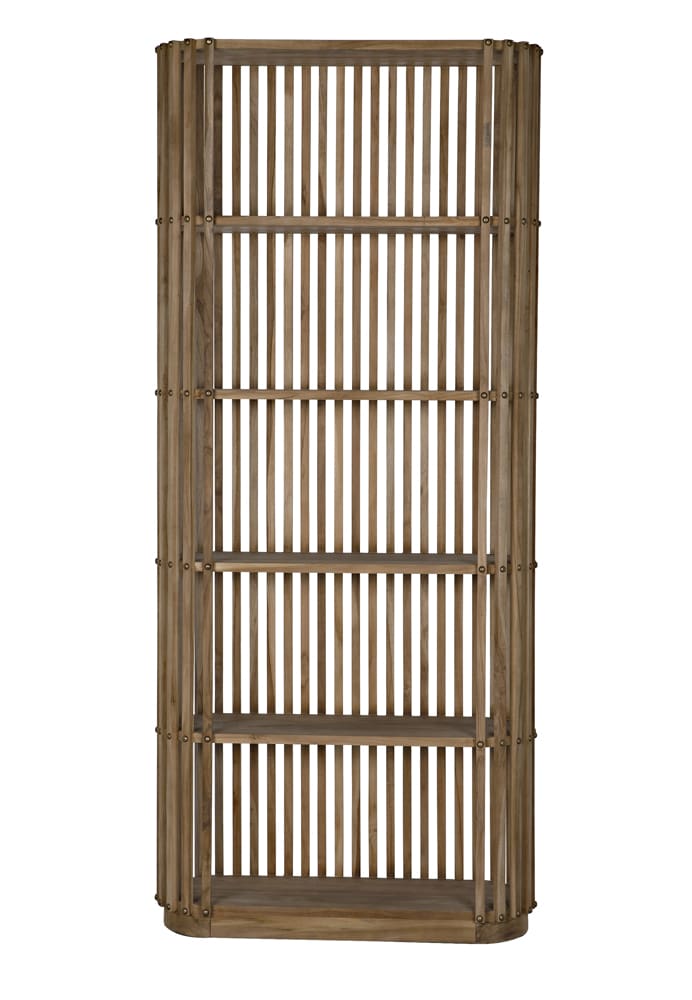 Noir Small Opal Bookcase, Teak