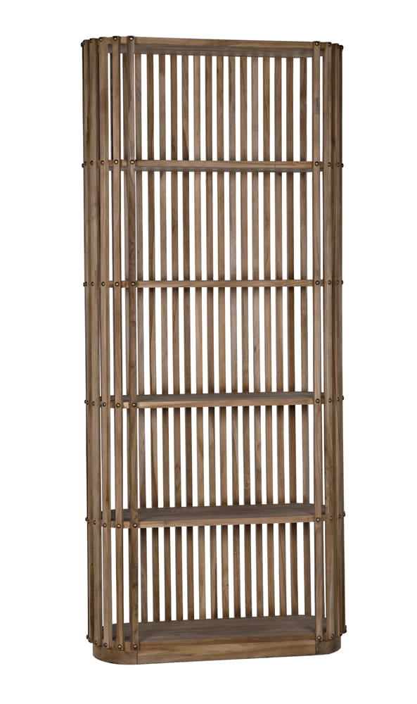 Noir Small Opal Bookcase, Teak