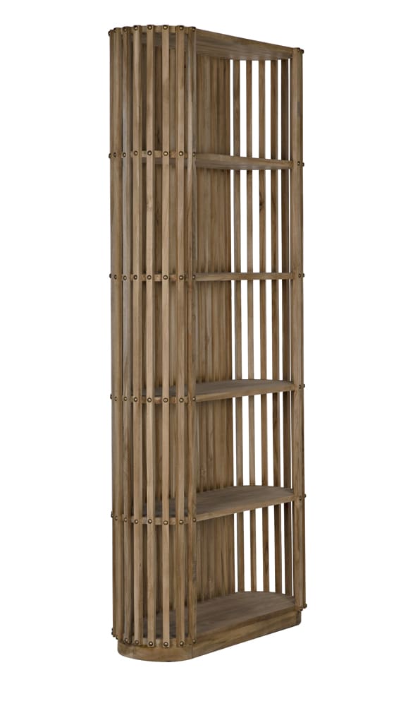 Noir Small Opal Bookcase, Teak