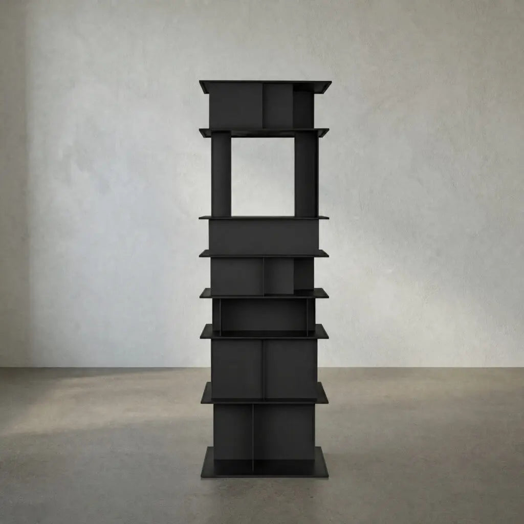 Noir Pisa Shelf, Black Steel