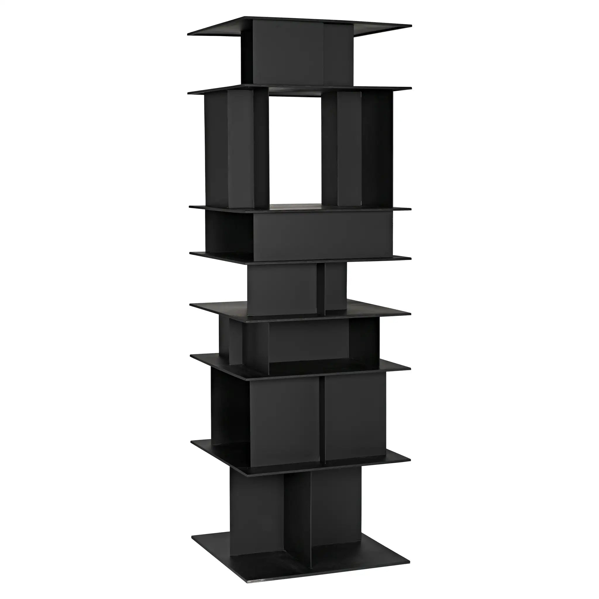 Noir Pisa Shelf, Black Steel