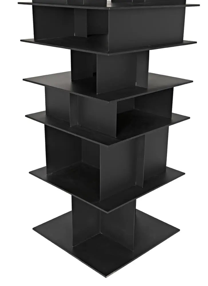 Noir Pisa Shelf, Black Steel
