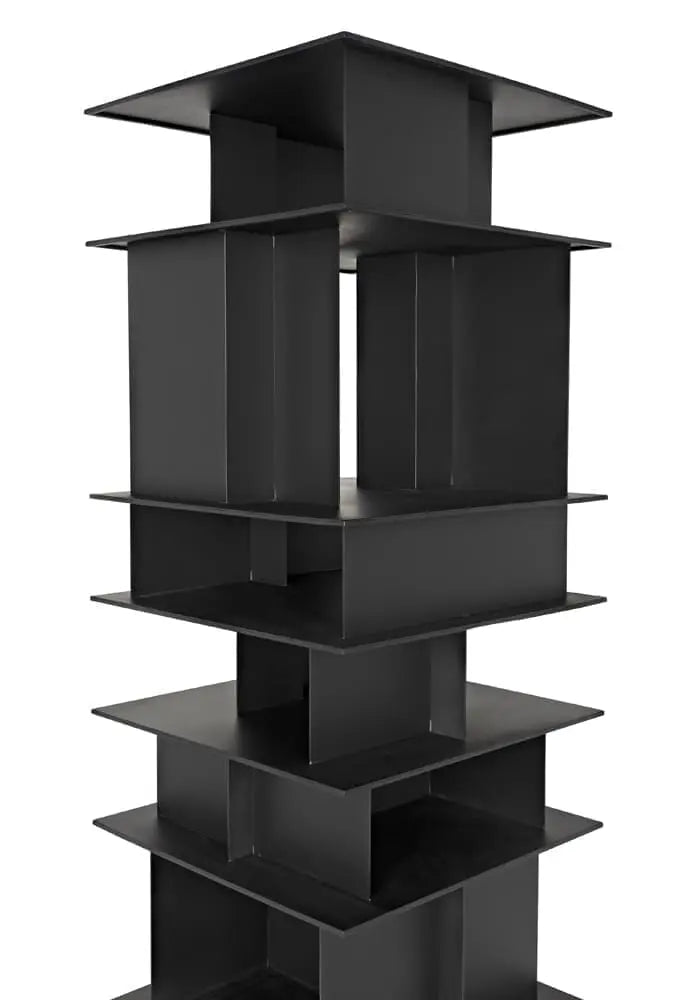 Noir Pisa Shelf, Black Steel