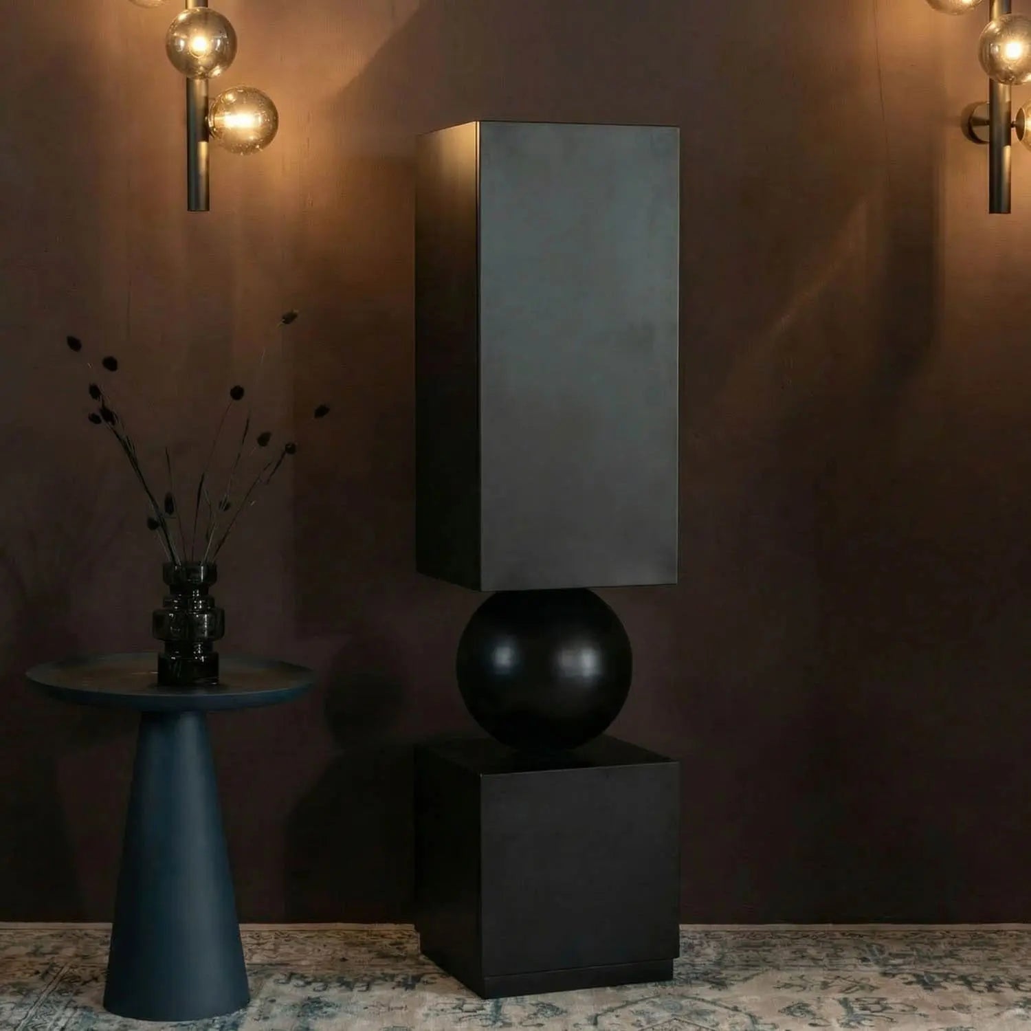 Noir Pillar Cabinet