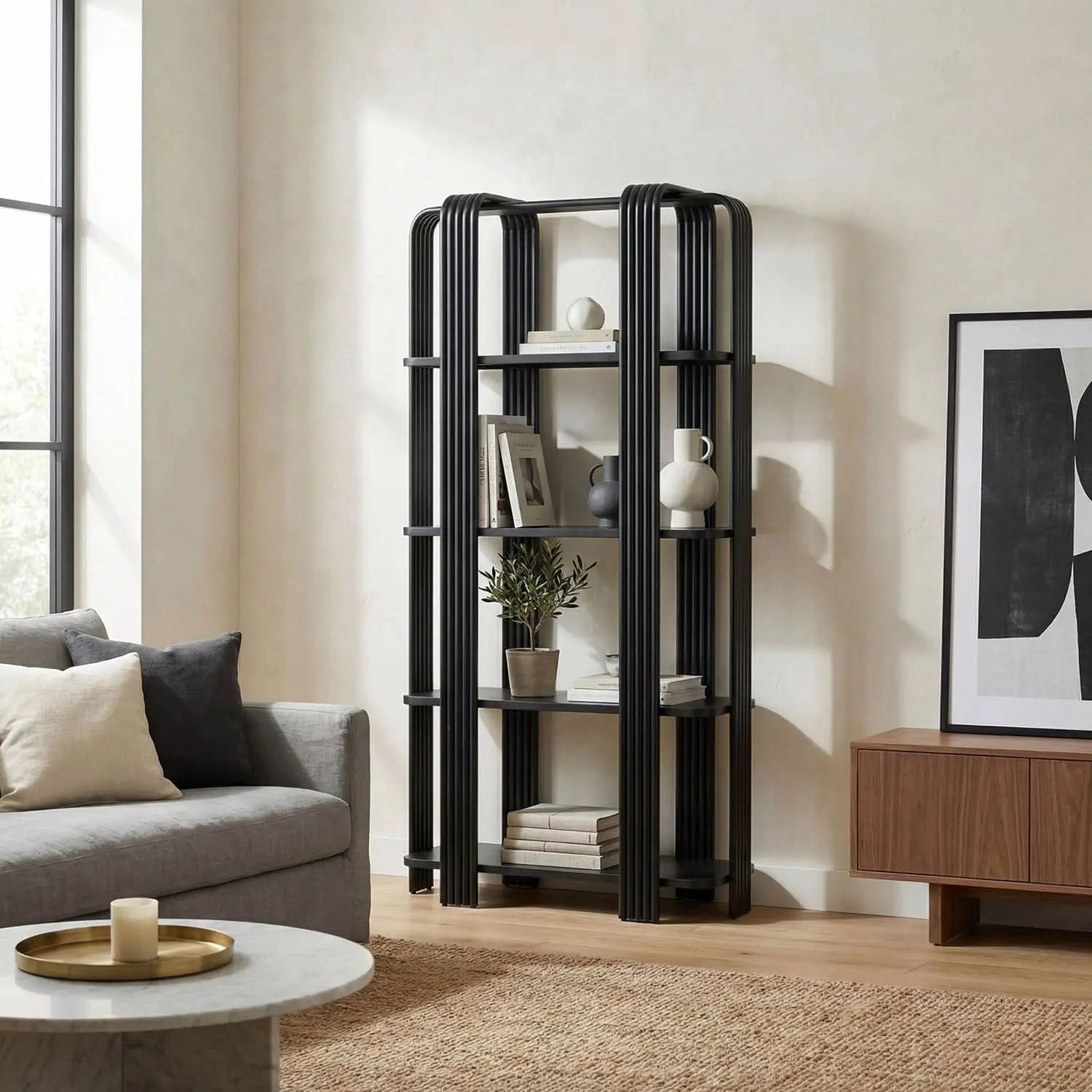 Noir Giza Bookcase