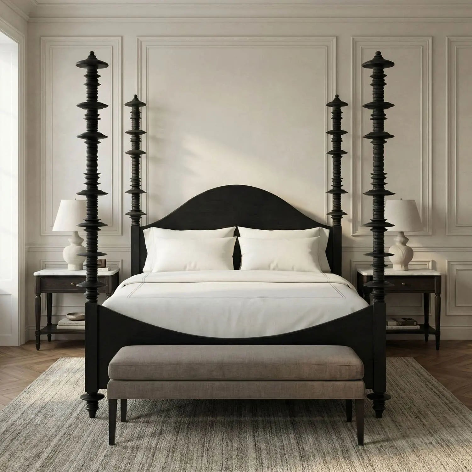 Noir Ferret Bed, Eastern King