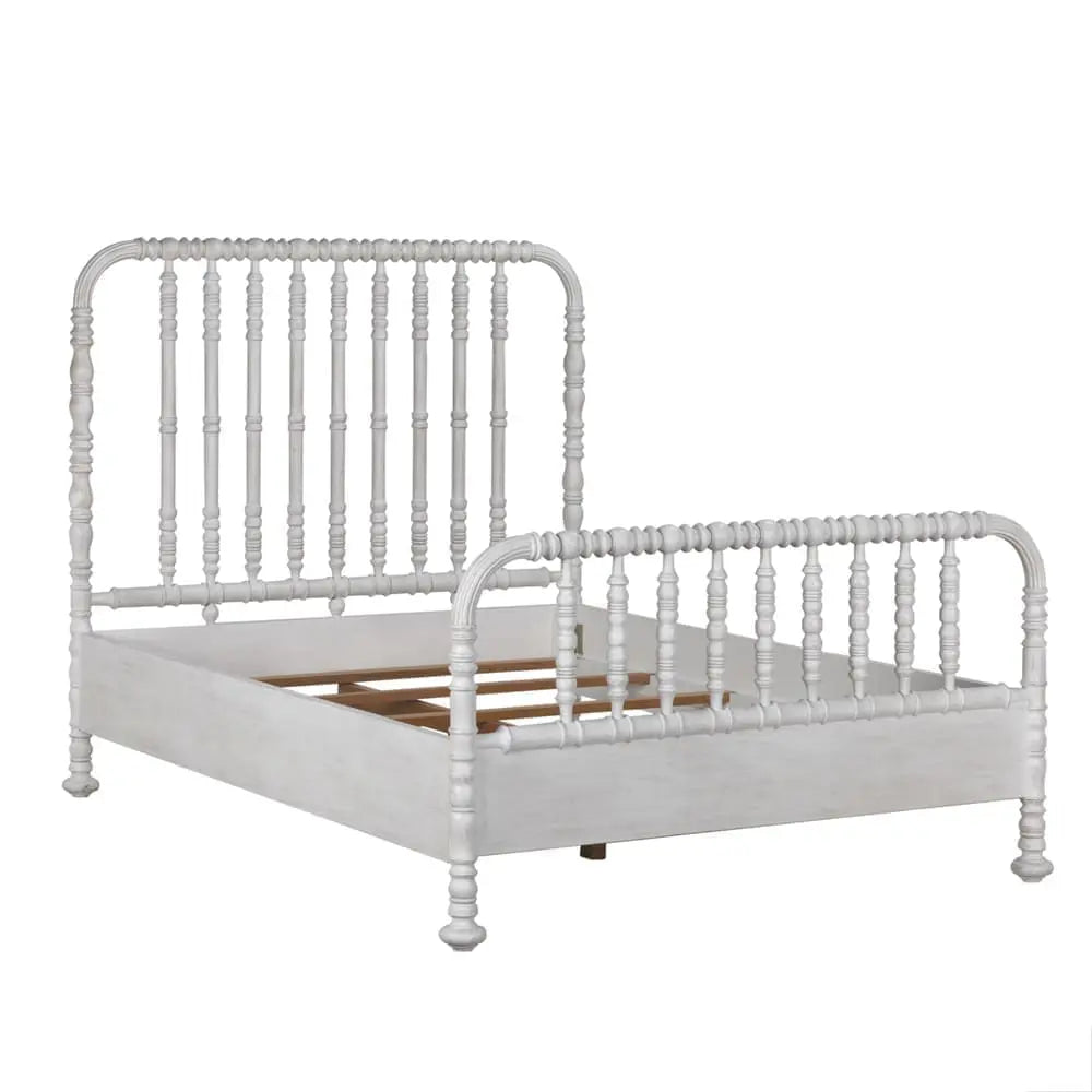 Noir Bachelor Bed, Queen, White Wash