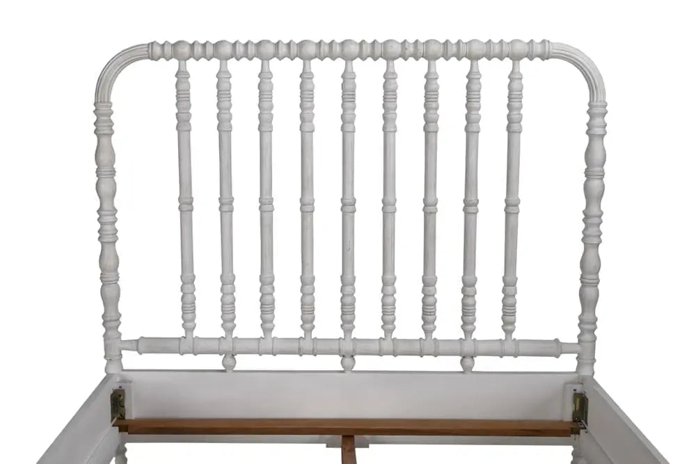 Noir Bachelor Bed, Queen, White Wash