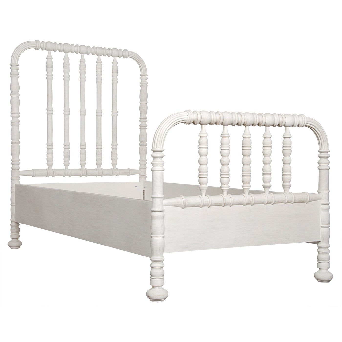 Noir Bachelor Bed, Queen, White Wash