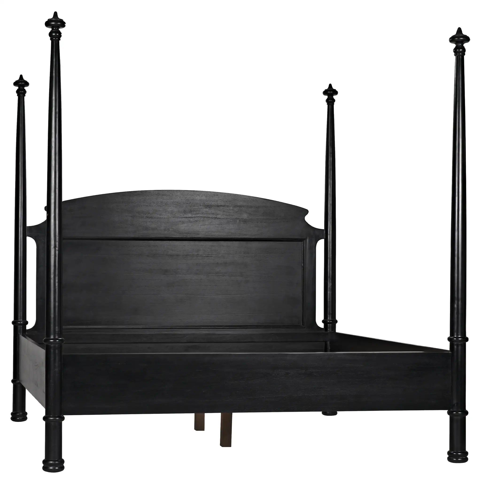 Noir New Douglas Bed, Eastern King, Hand Rubbed Black