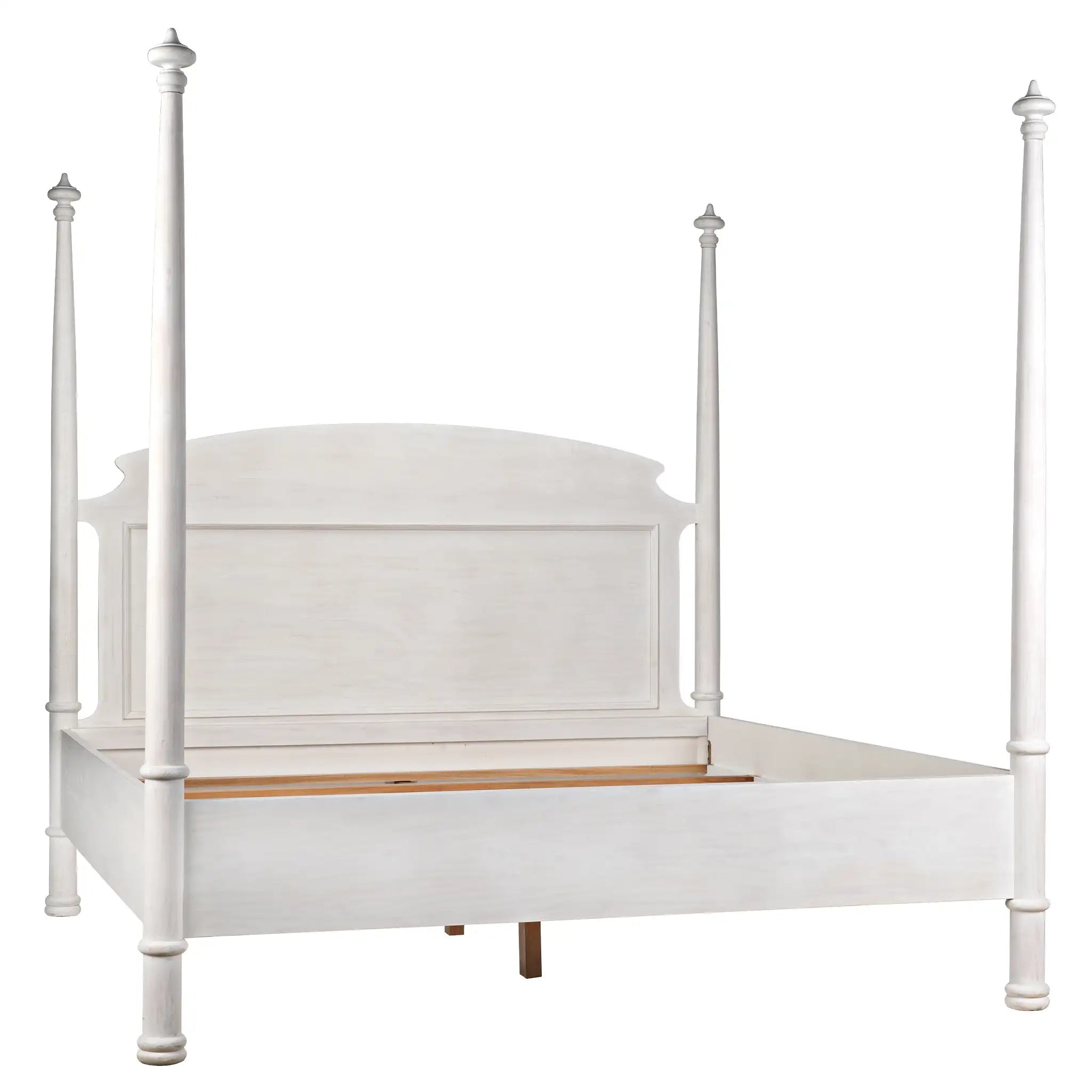 Noir New Douglas Bed, Eastern King, White Wash