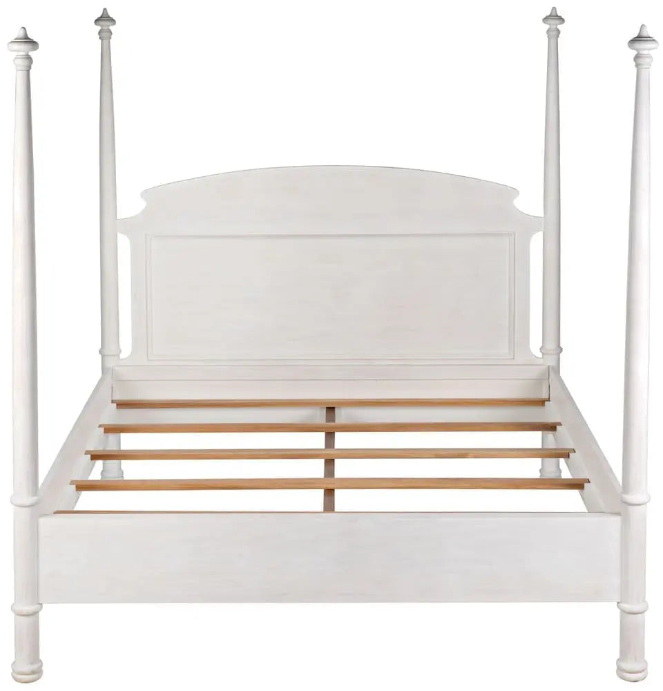 Noir New Douglas Bed, Eastern King, White Wash