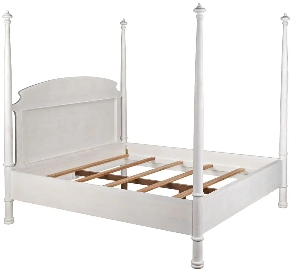 Noir New Douglas Bed, Eastern King, White Wash