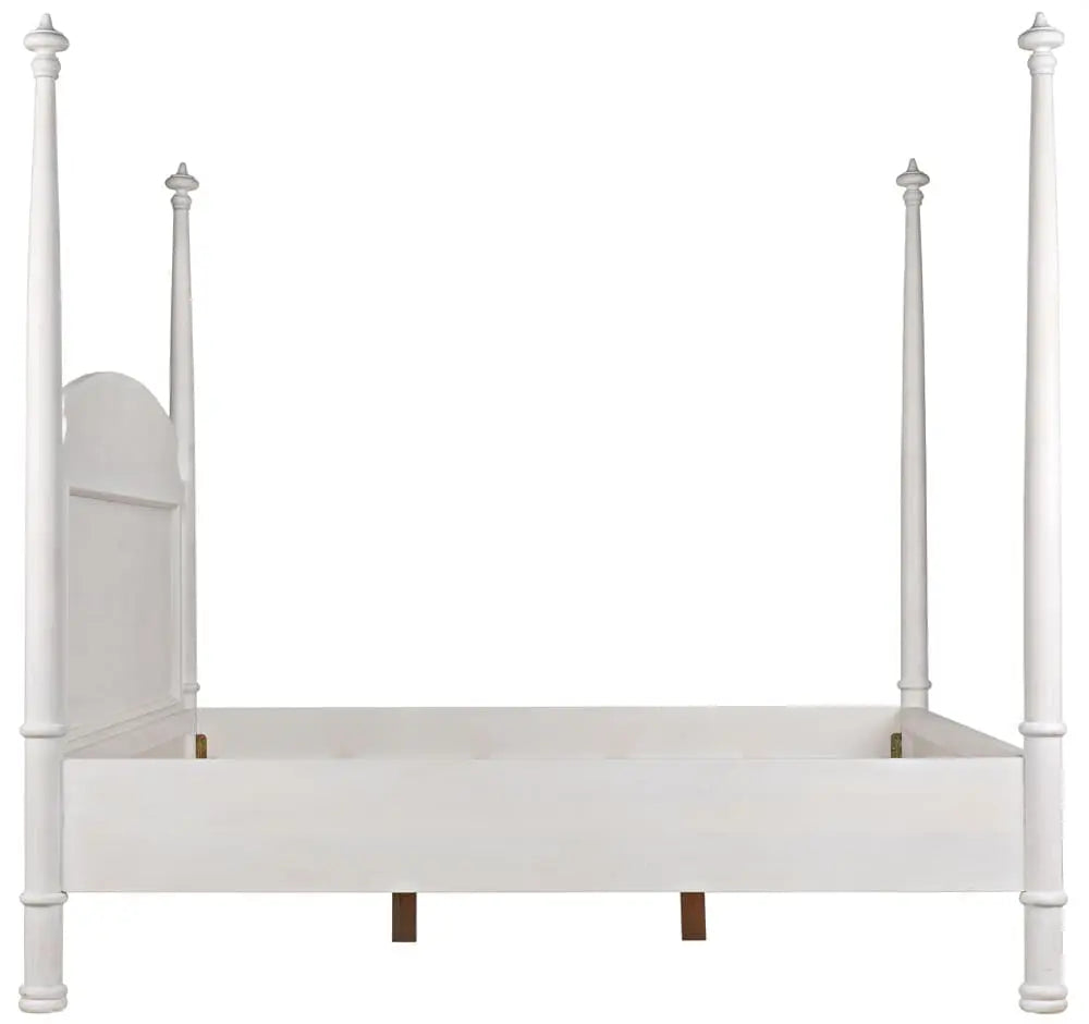Noir New Douglas Bed, Eastern King, White Wash