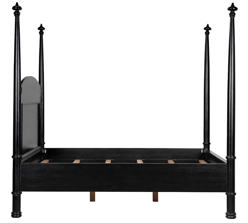Noir New Douglas Bed, Queen, Hand Rubbed Black