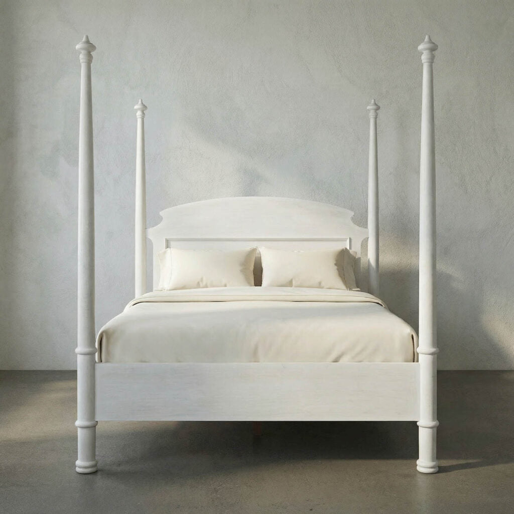 Noir New Douglas Bed, Queen, White Washed