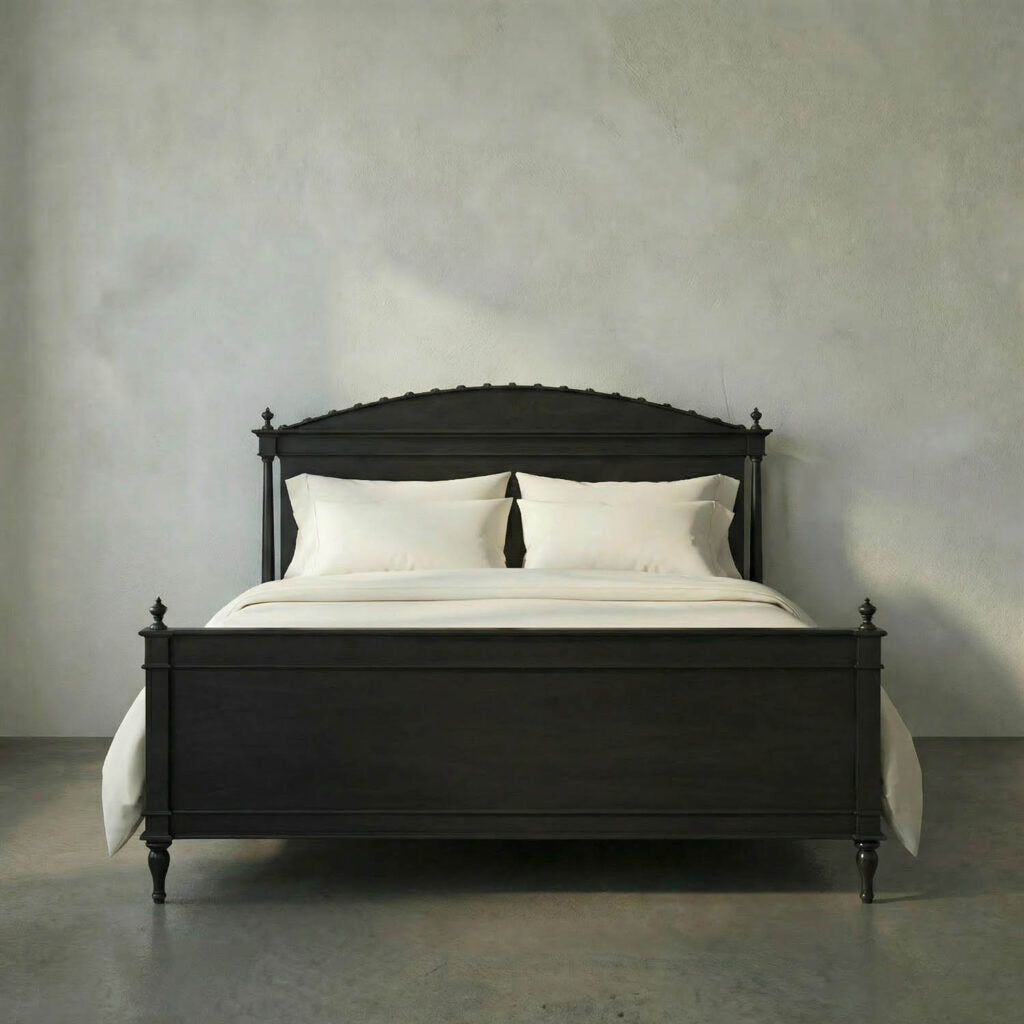 Noir Owen Bed in Pale Mahogany