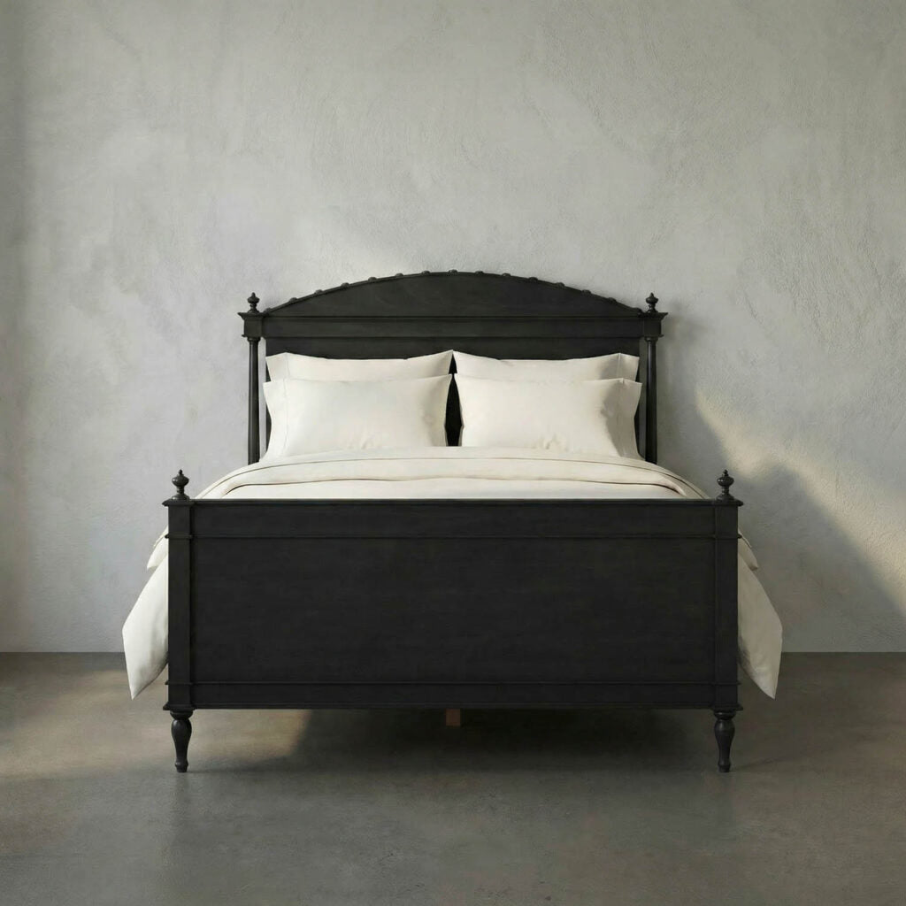 Noir Owen Bed in Pale Mahogany