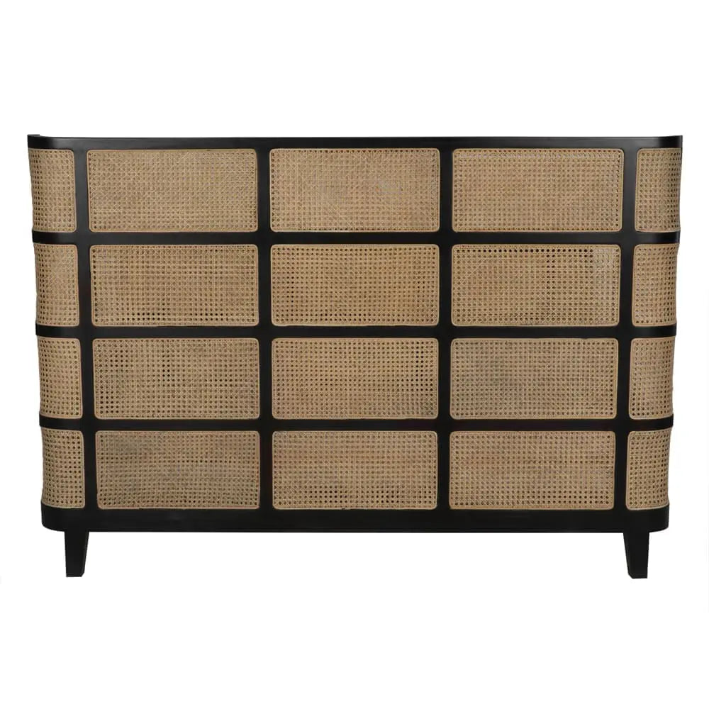 Noir Porto Bed, Eastern King, Hand Rubbed Black