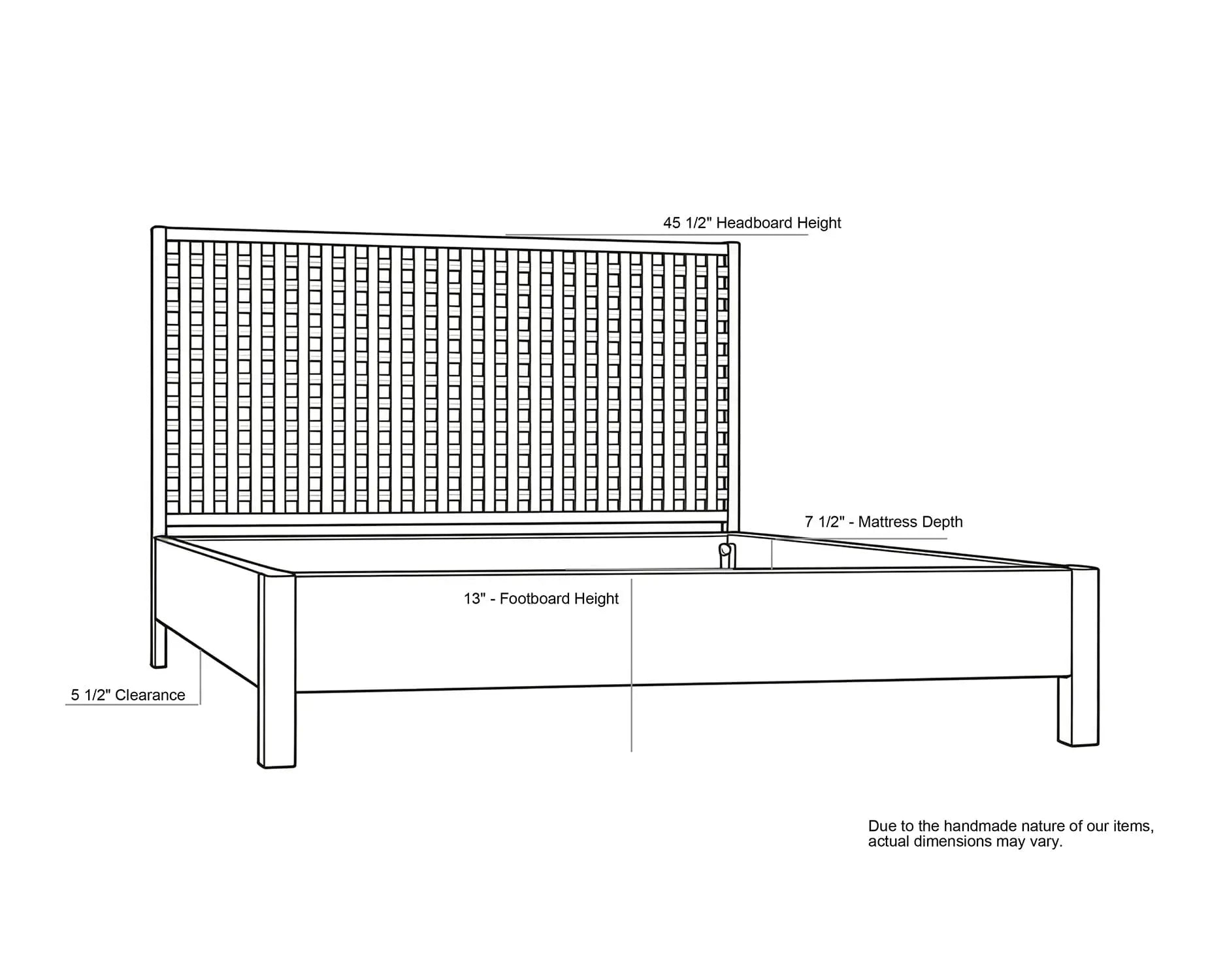 Noir Quinnton Bed, Queen, Teak