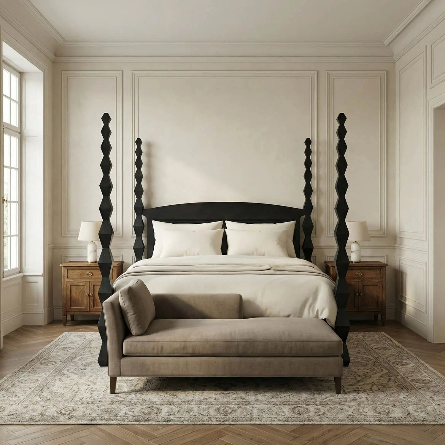 Noir Brancusi Bed