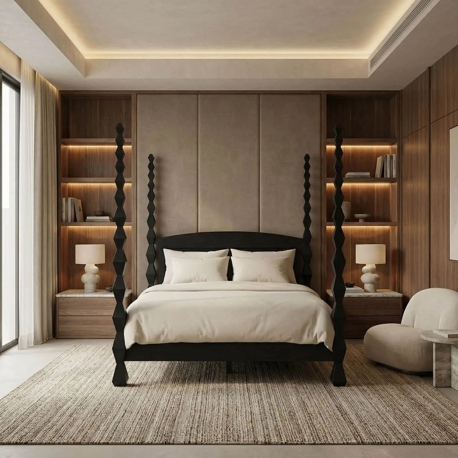 Noir Brancusi Bed