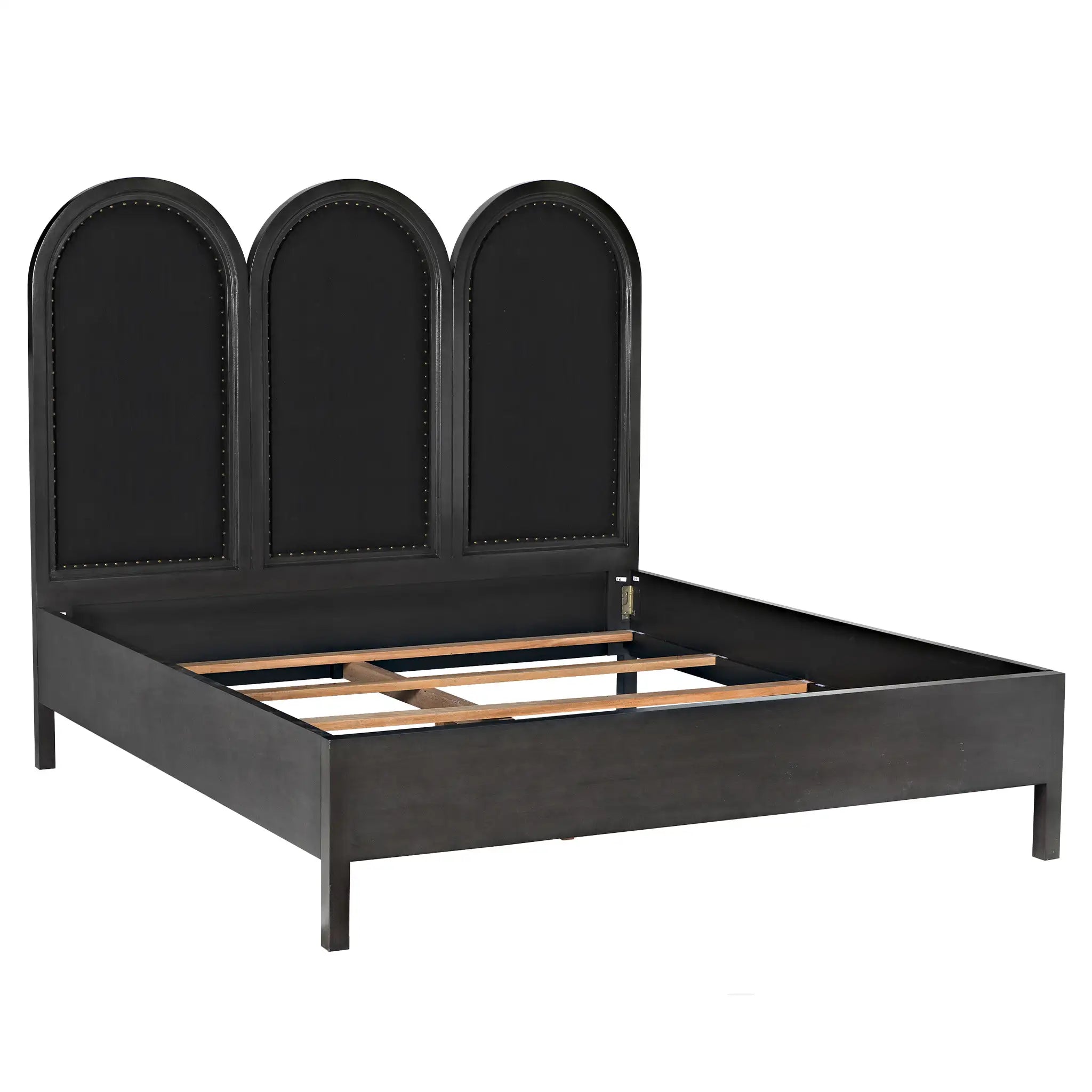 Noir Arch Bed, Eastern King, Pale