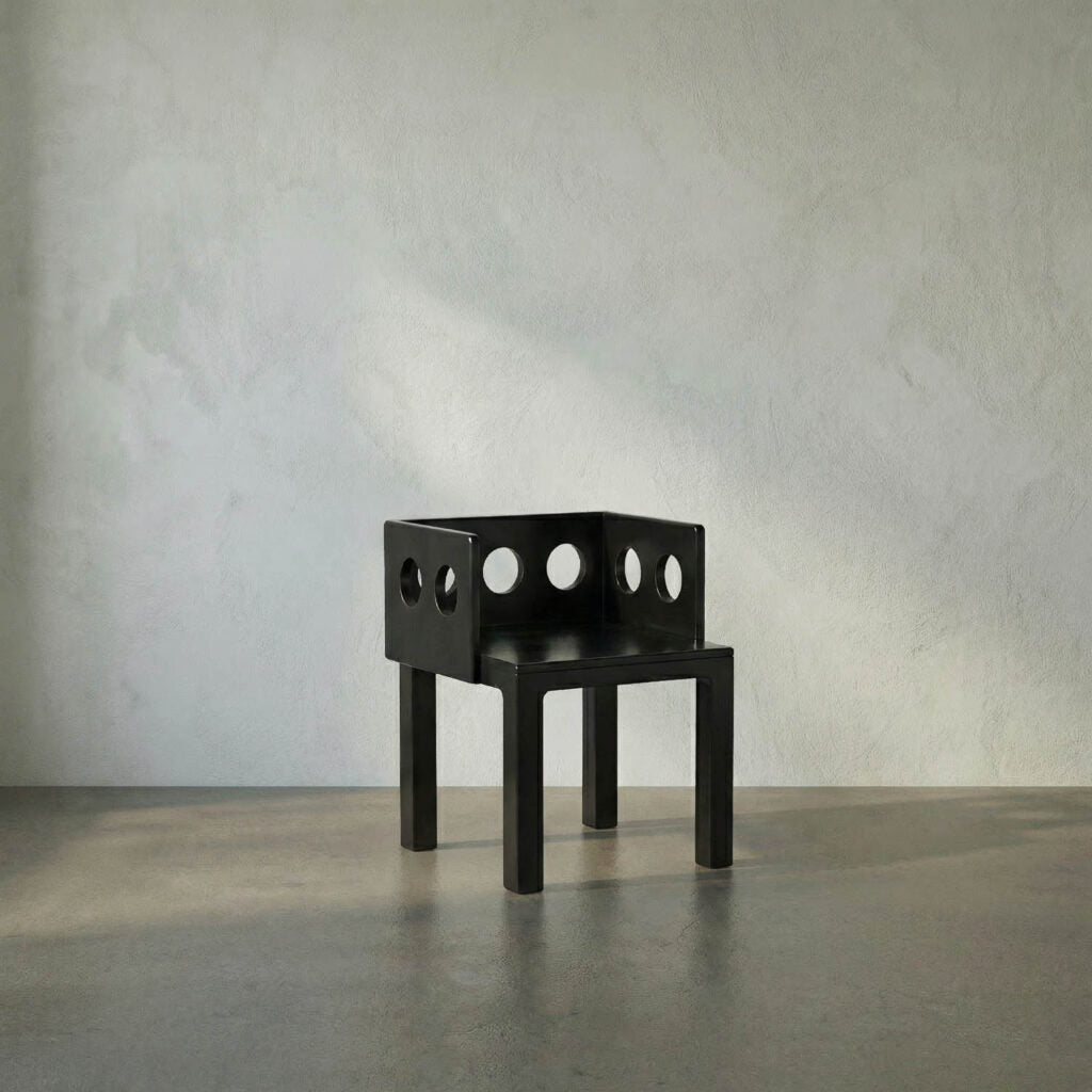 Noir Elton Chair, Hand Rubbed Black