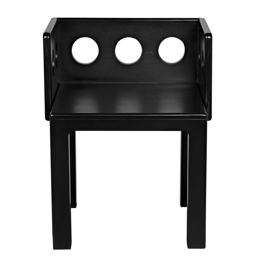 Noir Elton Chair, Hand Rubbed Black