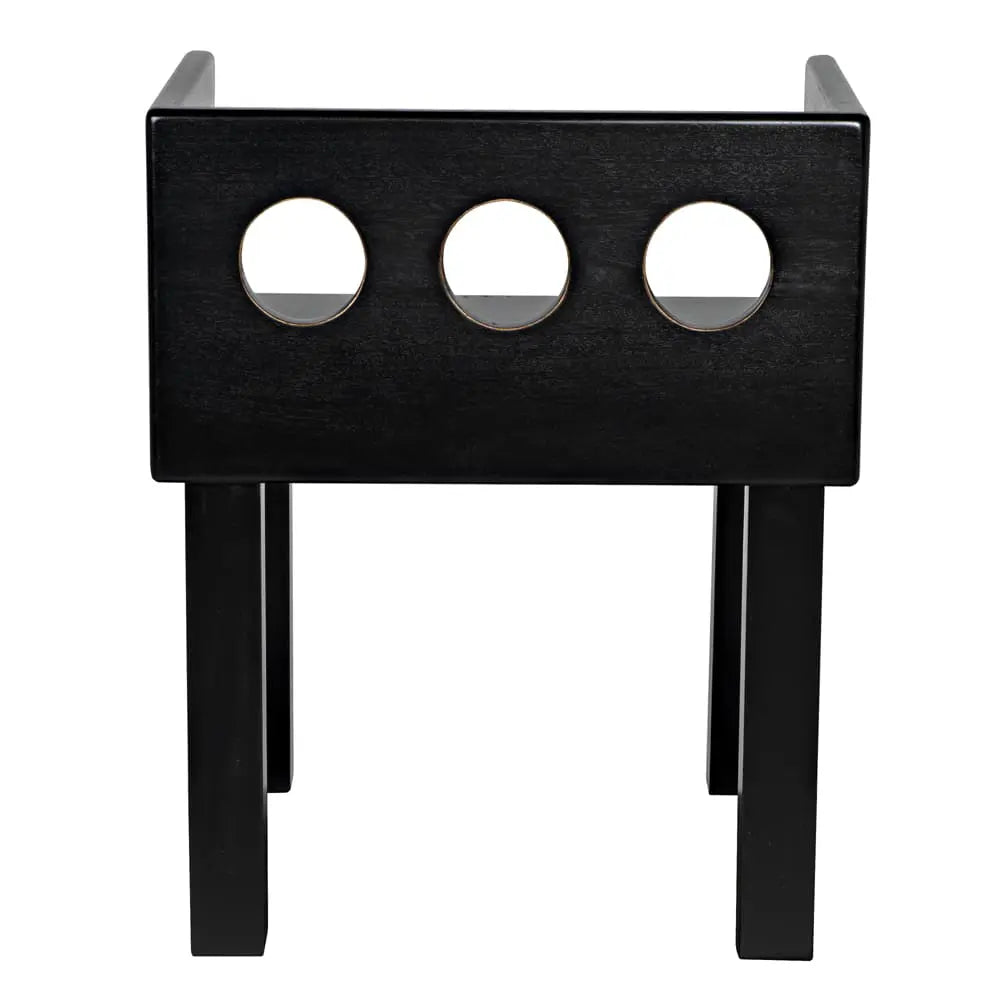 Noir Elton Chair, Hand Rubbed Black