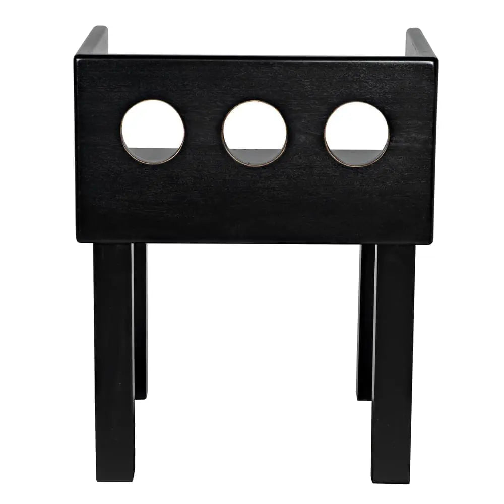 Noir Elton Chair, Hand Rubbed Black