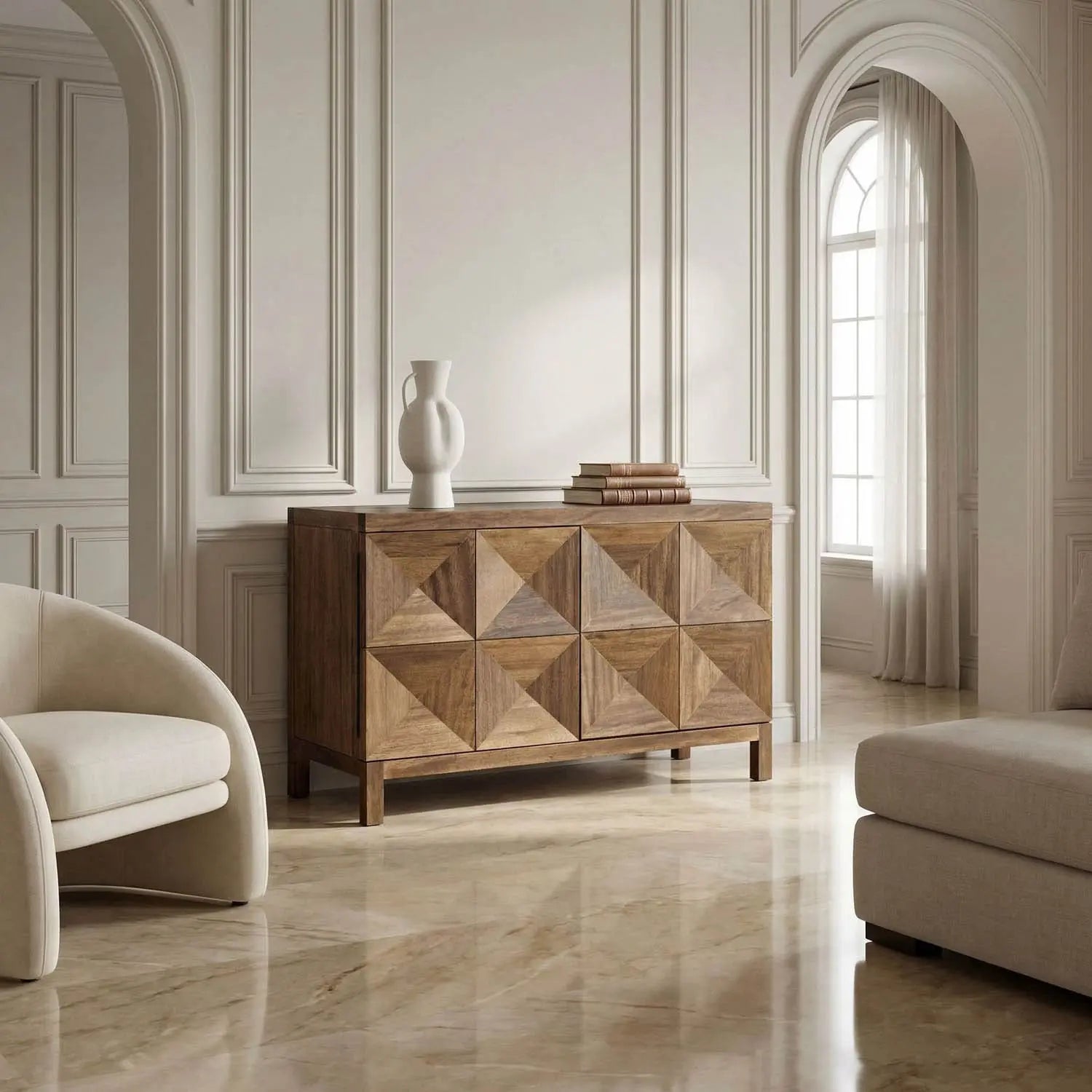 Noir Quadrant 2 Door Sideboard