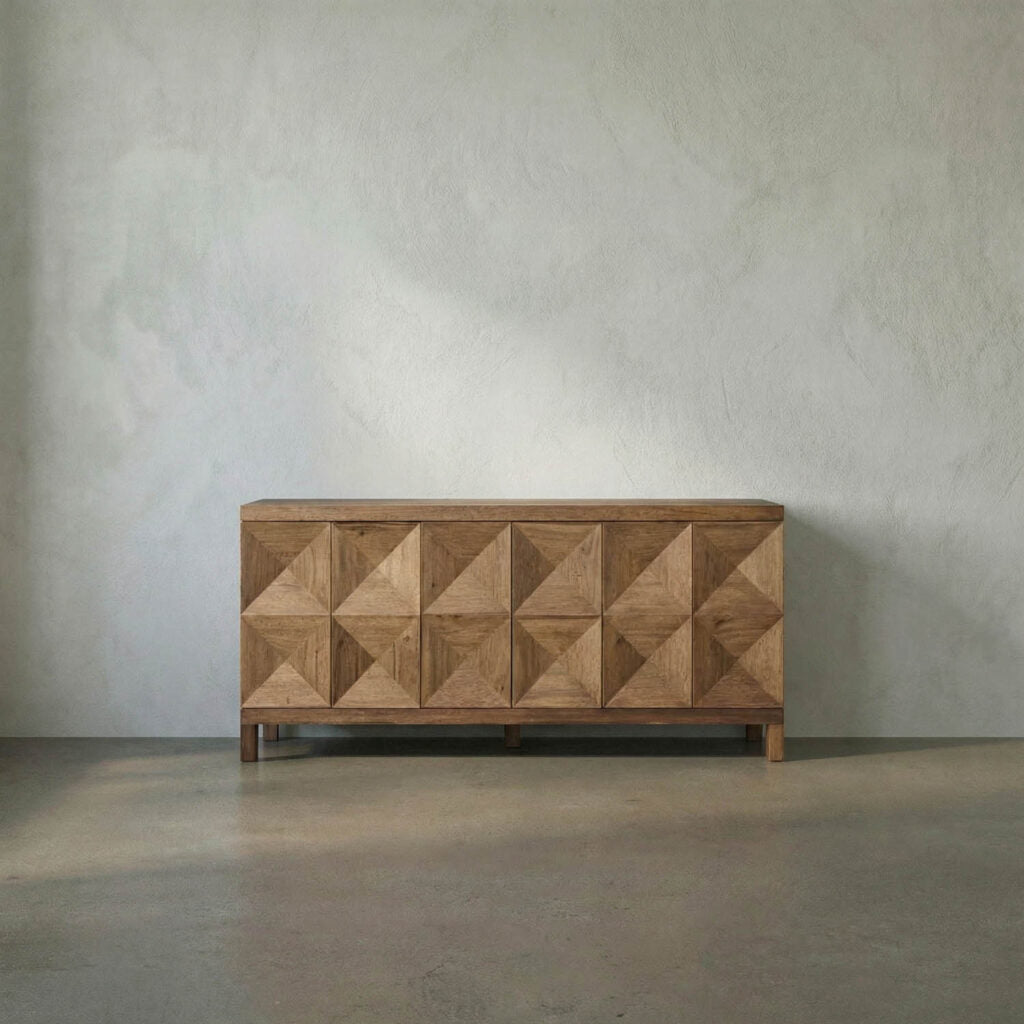 Noir Quadrant 3 Door Sideboard