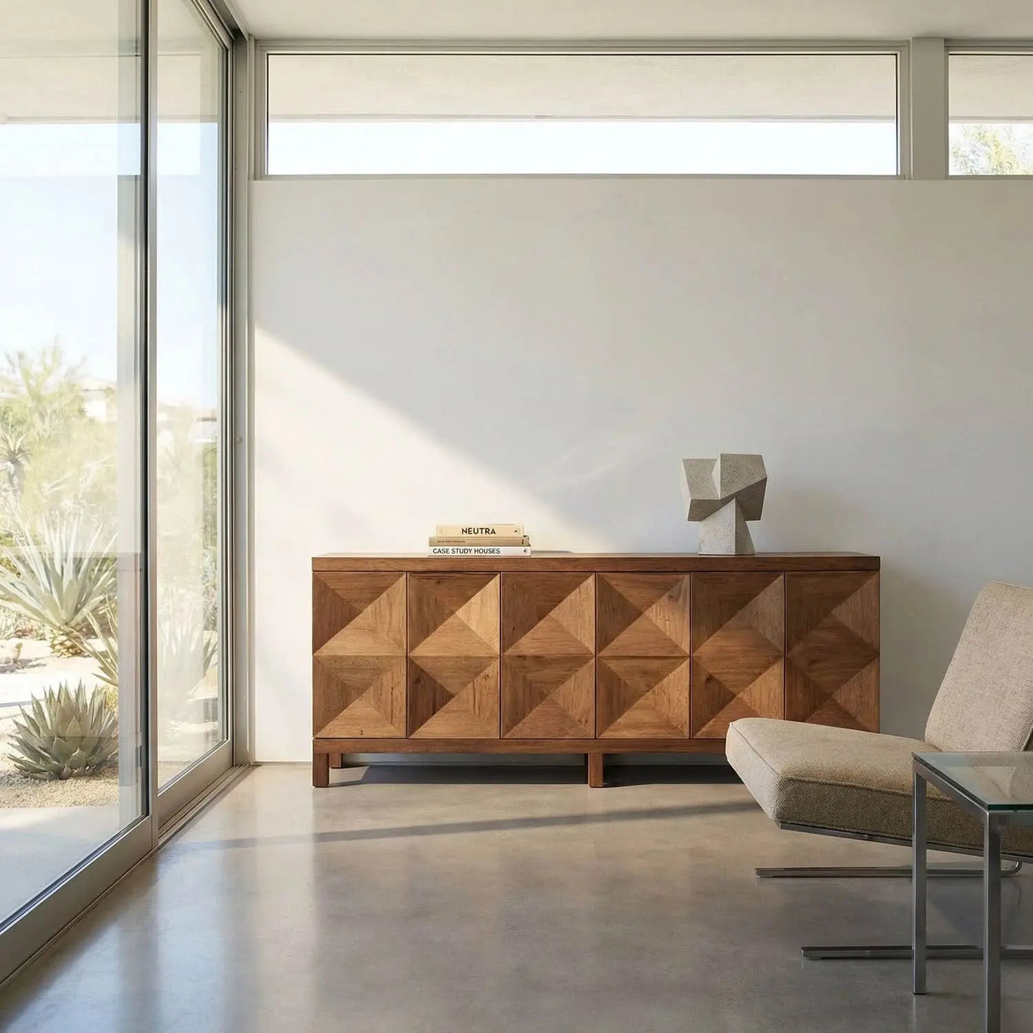 Noir Quadrant 3 Door Sideboard