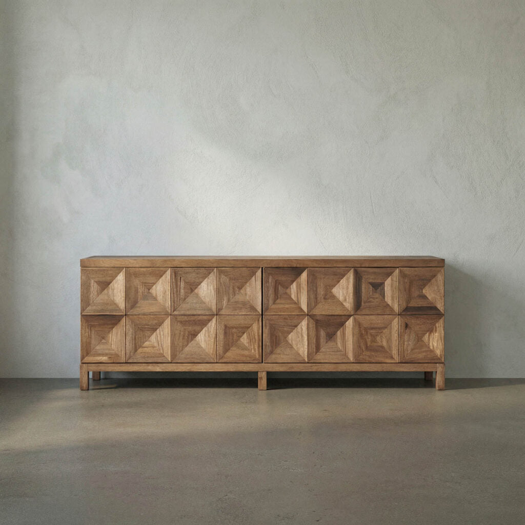 Noir Quadrant 4 Door Sideboard