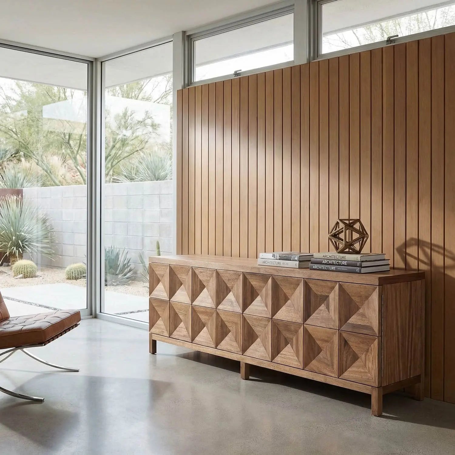 Noir Quadrant 4 Door Sideboard