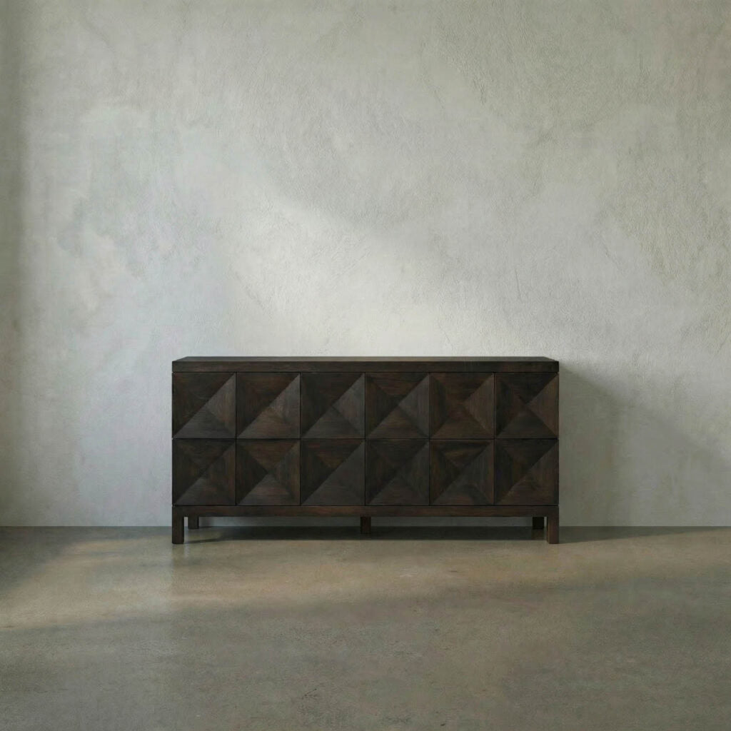 Noir Quadrant 3 Door Sideboard