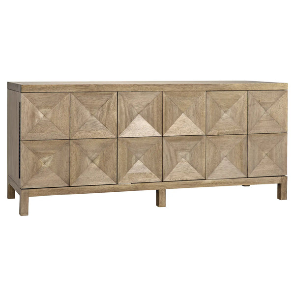 Noir Quadrant 3 Door Sideboard