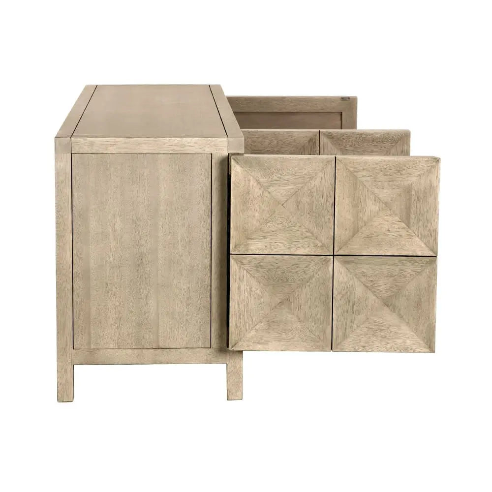 Noir Quadrant 3 Door Sideboard