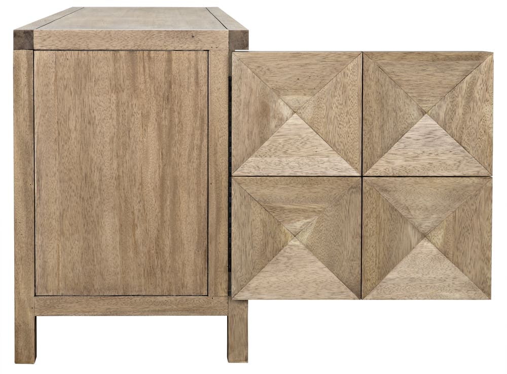 Noir Quadrant 3 Door Sideboard