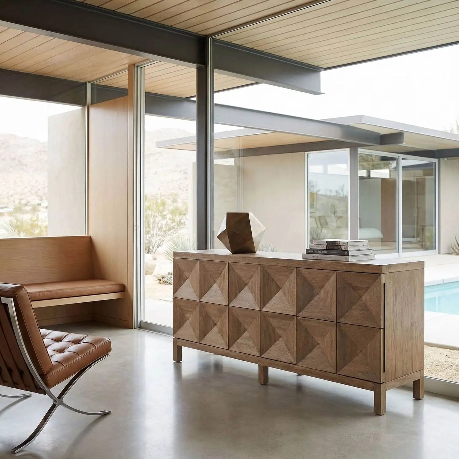 Noir Quadrant 3 Door Sideboard