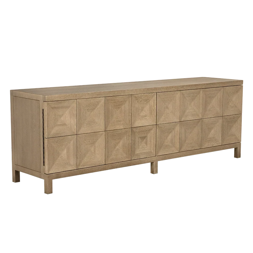 Noir Quadrant 4 Door Sideboard