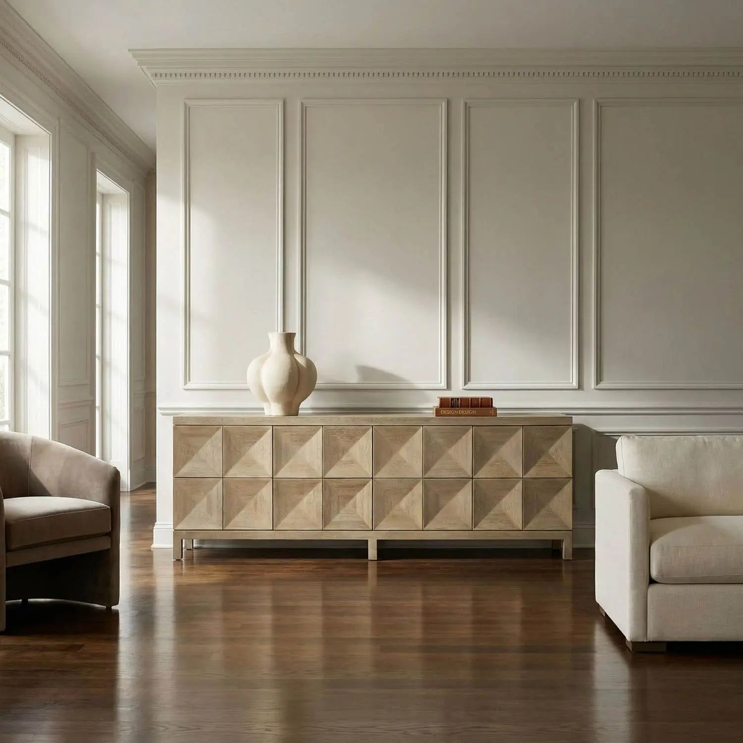 Noir Quadrant 4 Door Sideboard