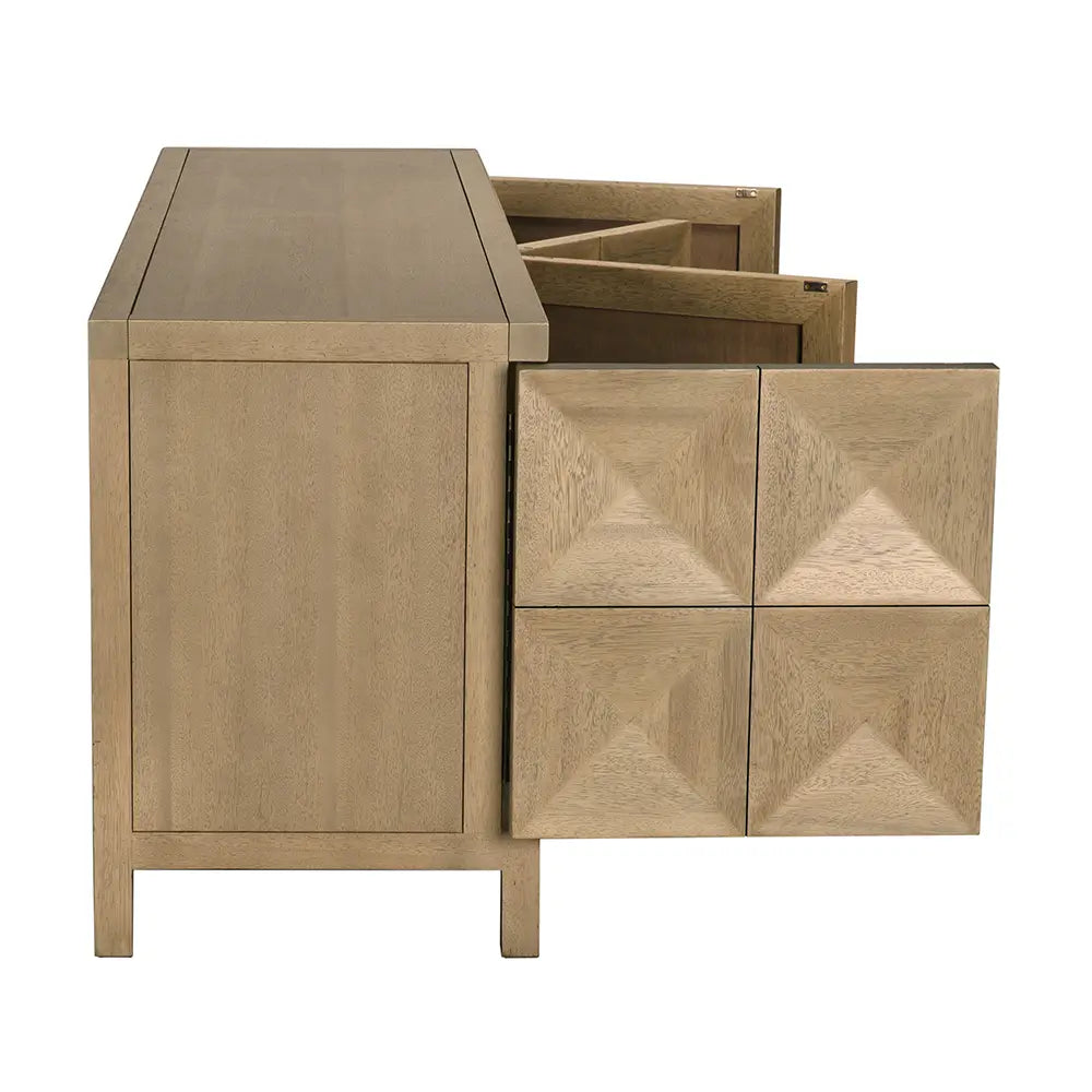 Noir Quadrant 4 Door Sideboard