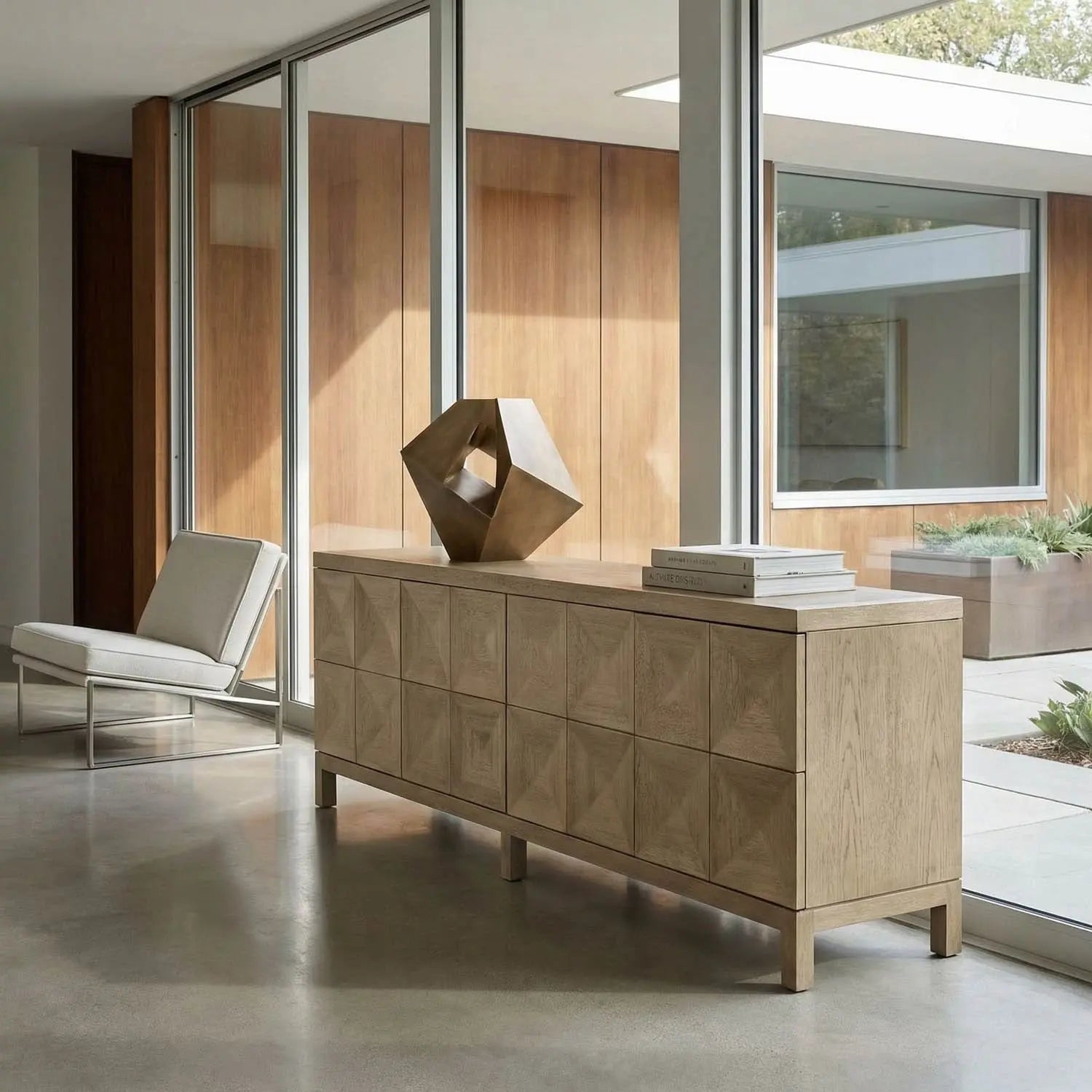 Noir Quadrant 4 Door Sideboard
