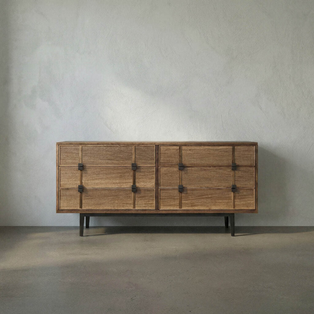 Noir Bourgeois Sideboard, Walnut And Steel