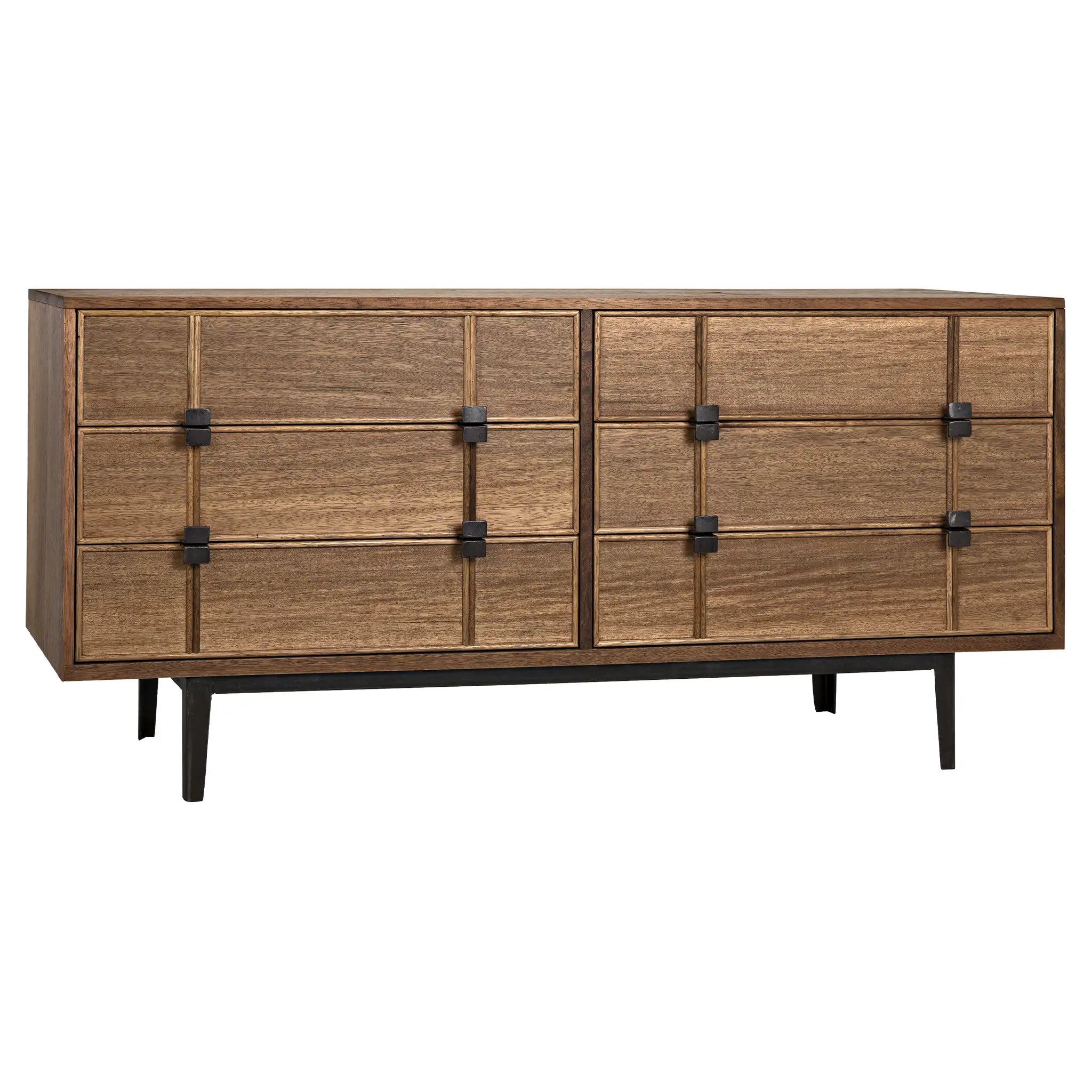 Noir Bourgeois Sideboard, Walnut And Steel