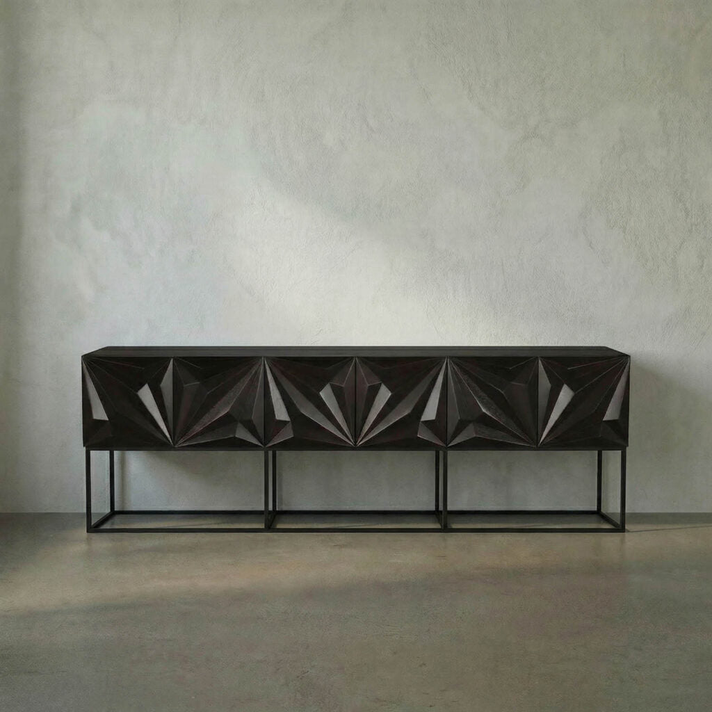 Noir Zurich Console In Ebony, Xl
