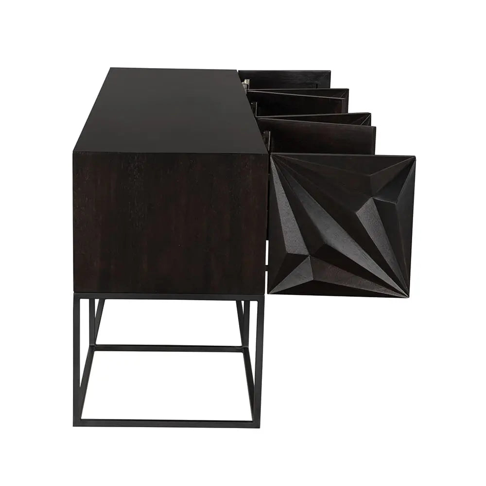 Noir Zurich Console In Ebony, Xl