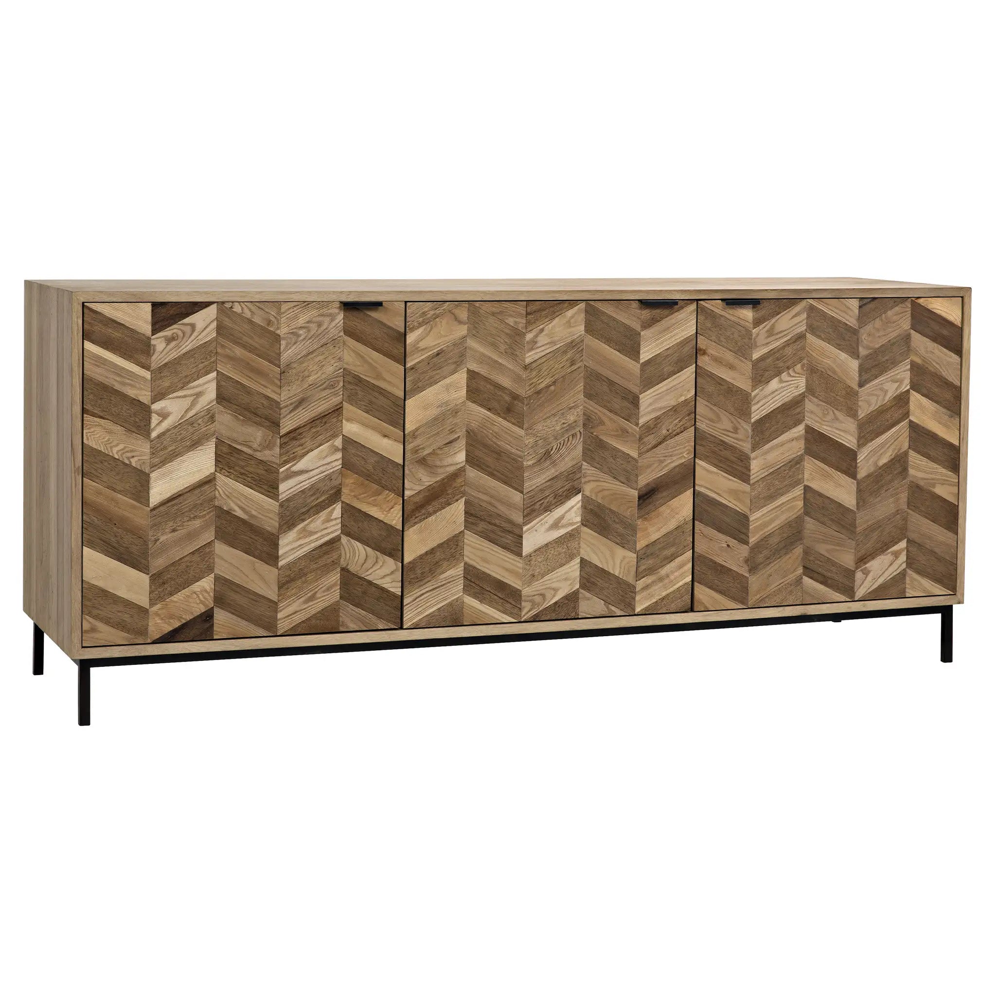 Noir Herringbone Sideboard